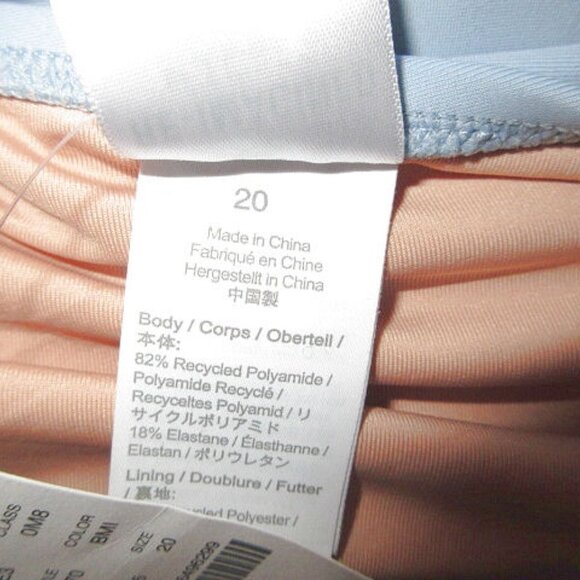 J Crew One Piece Swimsuit Size 20 Bow Shoulder Bra Full Coverage Coquette Fairy - Picture 7 of 8